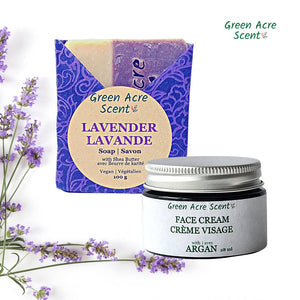 Coffret Harmonie Duo | Savon Lavande & Crème Visage Argan