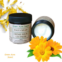 Crème pour les pieds | Green Acre Scent | Fabriqué à la main au Canada