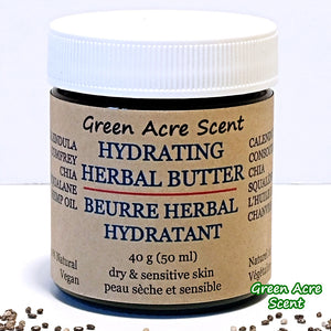 Hydrating Herbal Butter - Green Acre Scent | Botanical Skincare Products