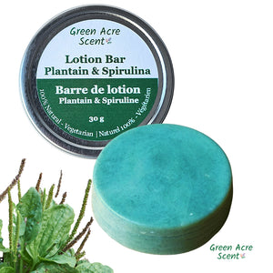 Plantain Lotion Bar | Green Acre Scent | Handmade in Canada