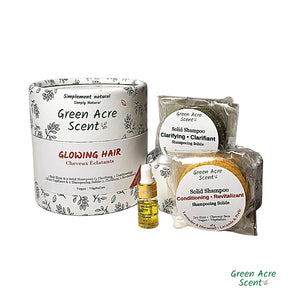 Glowing Hair Set | Green Acre Scent | Made in Canada